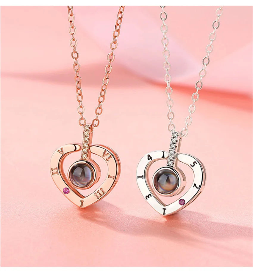 "I Love You" Projection Necklace