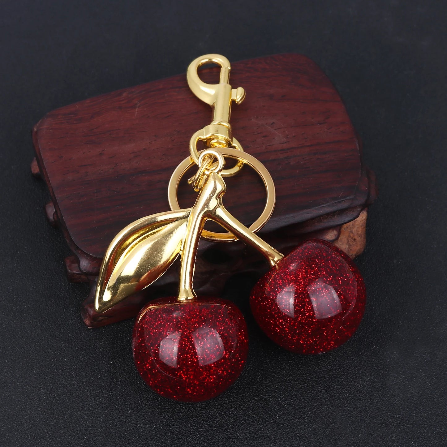 Red Cherry Keychain