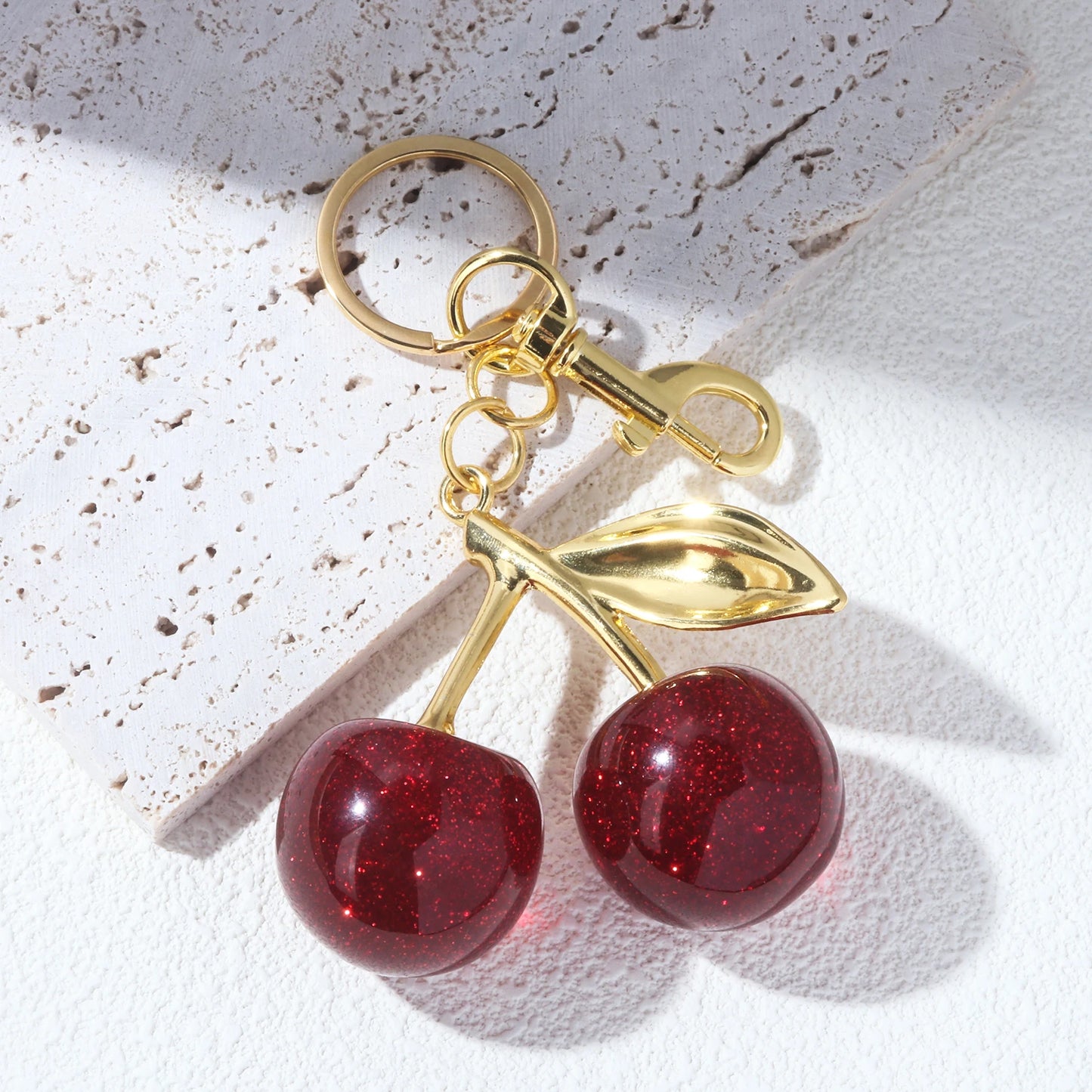 Red Cherry Keychain