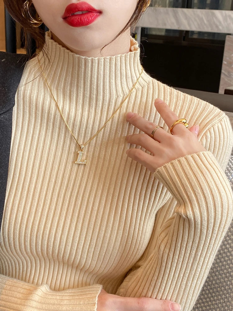 Knitted Turtleneck Sweater