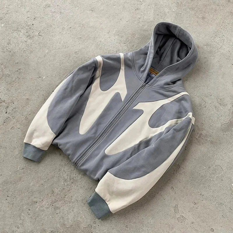 Retro Zipper Hoodie