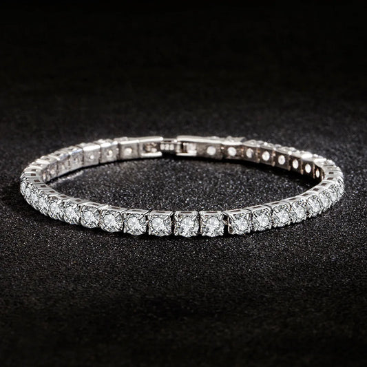 4mm Cubic Zirconia Crystal Tennis Bracelets